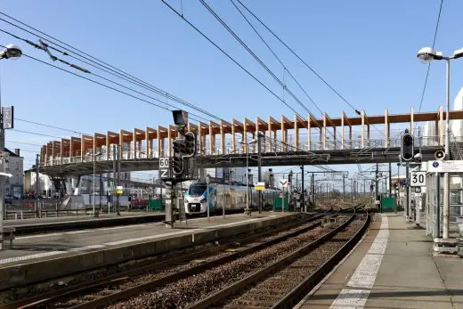 Footbridge Angers Saint Laud Train Station