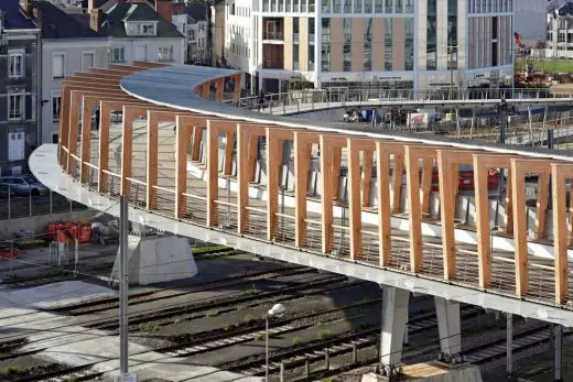 Footbridge Angers Saint Laud Train Station