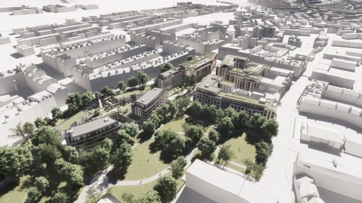 New Town Quarter Edinburgh aerial view