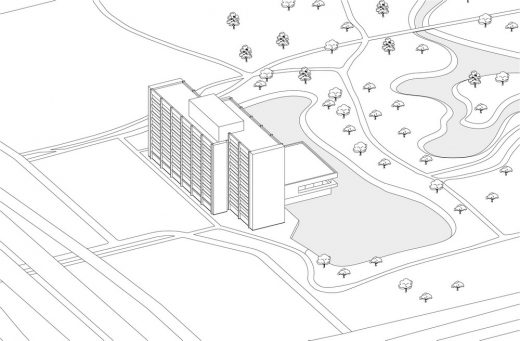 Rembrandt Park One building in Amsterdam West diagram