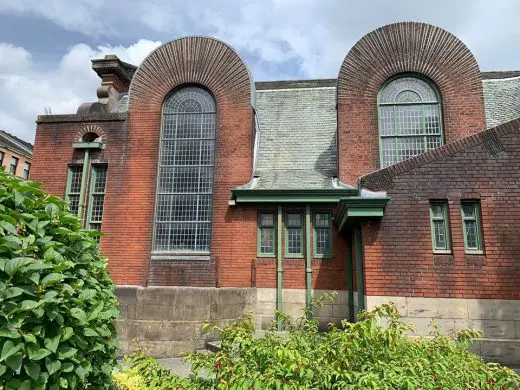 St. Anne RC Church Dennistoun Glasgow building windows