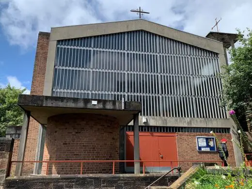 St Charles Borromeo Church Glasgow building gable