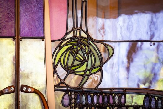 Willow Tea Rooms rose glass design