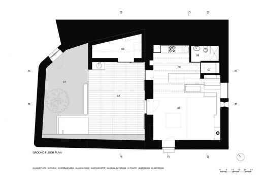 Rural House in Aldeia de Joao Pires, Portugal Ground Floor Plan