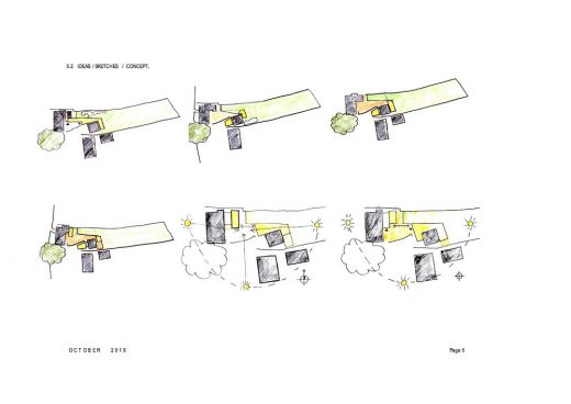 Holly Cottage extension on Meonstoke High Street sketch