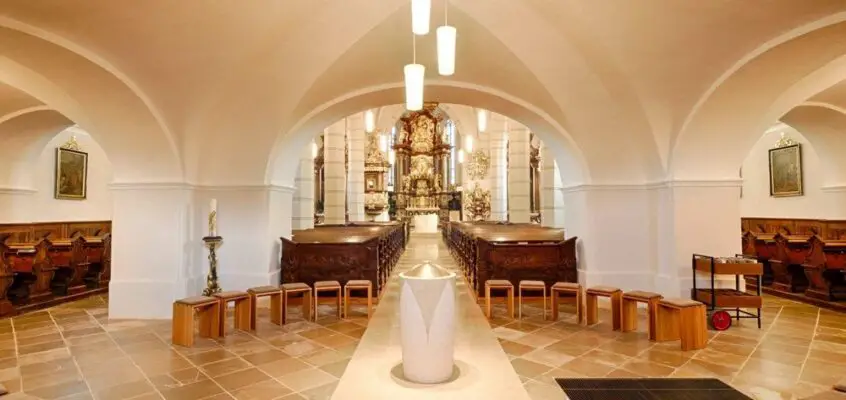 Parish church in Mank, Austria Building