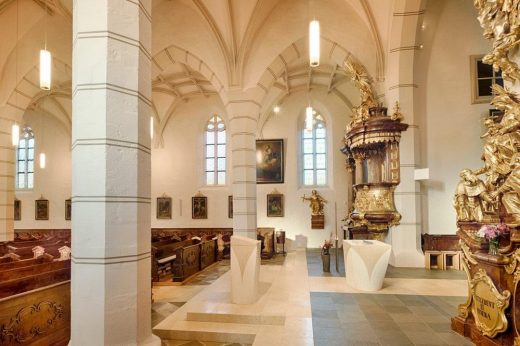 Mank Parish church in Melk, Austria interior design