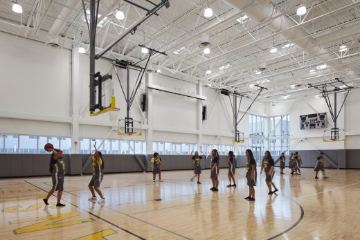 Mansueto High School Chicago basketball court
