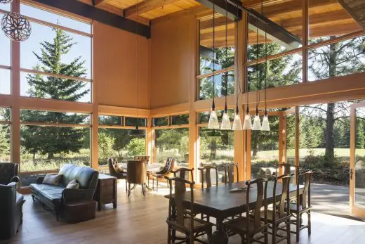 Net-zero house Cascade Mountains Suncadia Resort WA