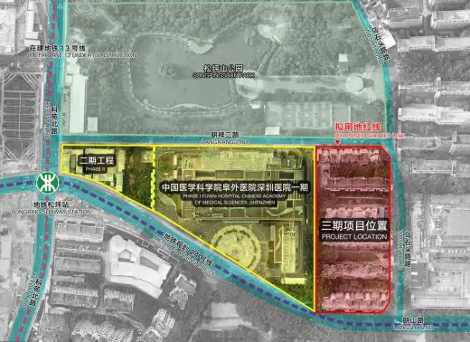 Shenzhen Fuwai Hospital Phase III adjacent roads