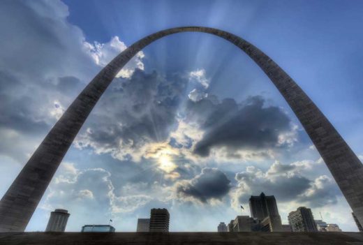 The Gateway Arch St Louis by day