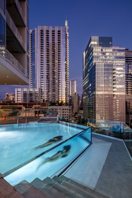 The Independent Building in Austin, Texas swimming pool