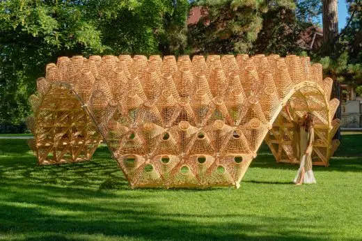 Wicker Pavilion Annecy building structure