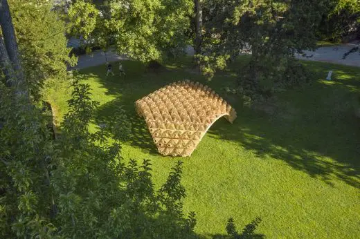 Wicker Pavilion Annecy building structure