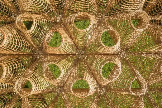 Wicker Pavilion Annecy building structure