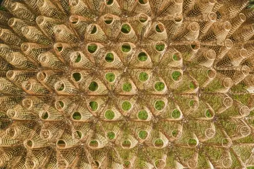 Wicker Pavilion Annecy building structure