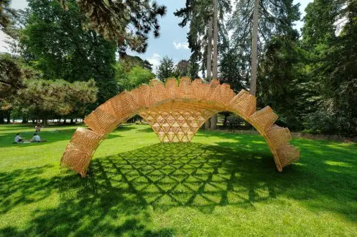 Wicker Pavilion Annecy building structure