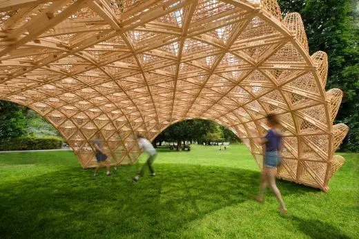 Wicker Pavilion Annecy structure design