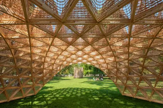 Wicker Pavilion Annecy structure design