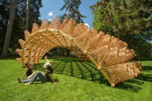 Wicker Pavilion Annecy structure design