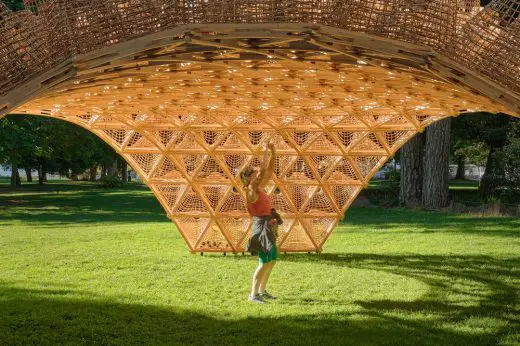 Wicker Pavilion Annecy structure design