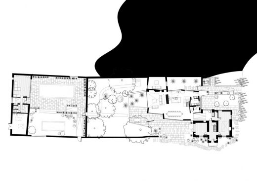 Modern English home plan layout