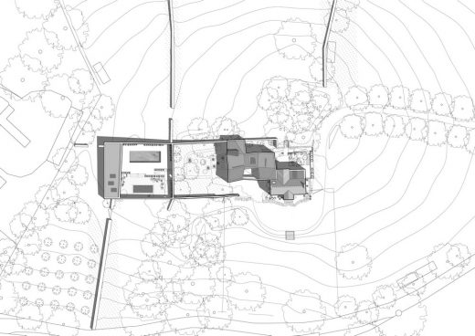 Modern English home site plan