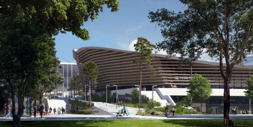 2024 Paris Olympics Aquatics Centre building