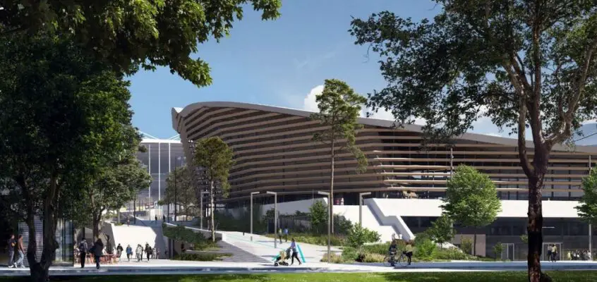 2024 Paris Olympics Aquatics Centre Building