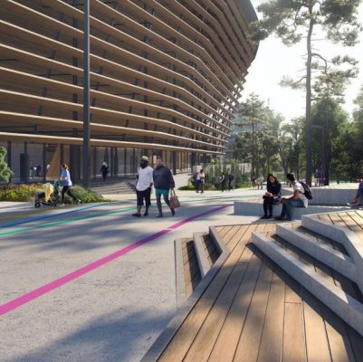 2024 Paris Olympics Aquatics Centre building