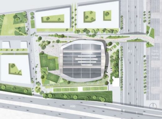 2024 Paris Olympics Aquatics Centre Saint-Denis plan layout