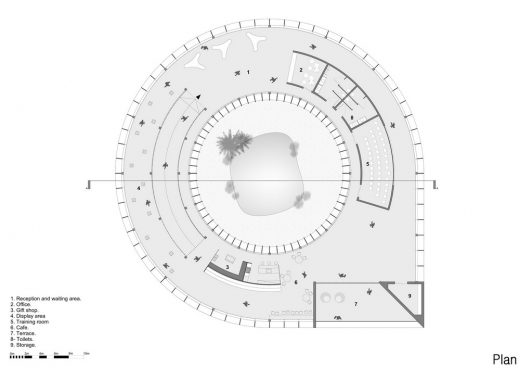 Al Wathba Wetland Reserve visitor center building plan