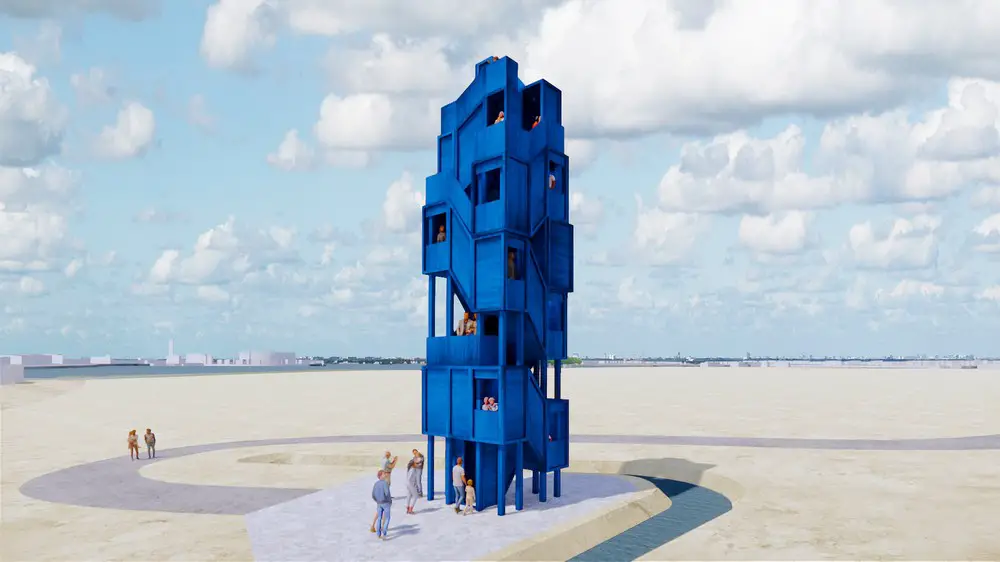 Blauw Observatory Tower Amsterdam