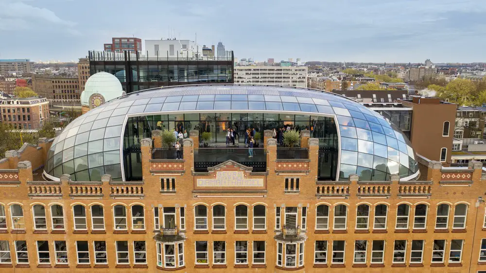 Diamond Exchange, Capital C Amsterdam building roof