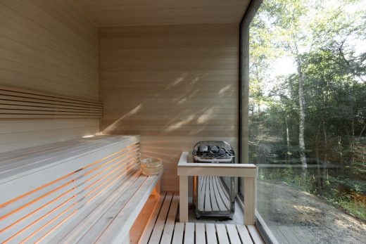hinterhouse, La Conception, Quebec sauna