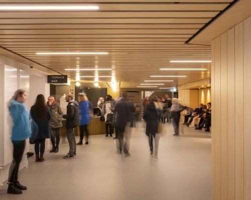 Leeds Playhouse Building foyer interior