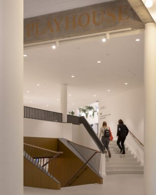 Leeds Playhouse building stairs design