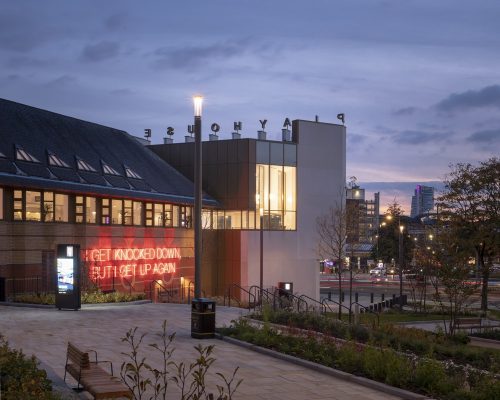 Leeds Playhouse building Yorkshire UK