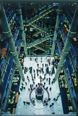 Lloyds of London atrium interior
