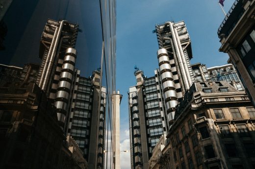 Lloyd’s of London building reflection