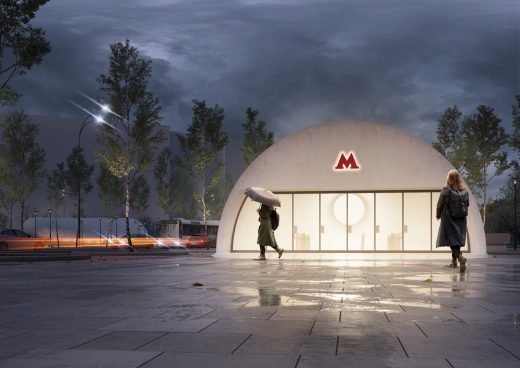 Klenovy Bulvar 2 Metro Station design by Consortium led by Buro Vozduh