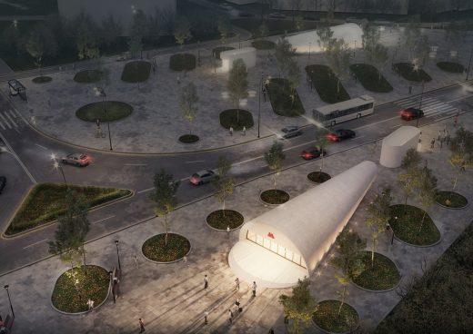 Klenovy Bulvar 2 Metro Station design by Consortium led by Buro Vozduh