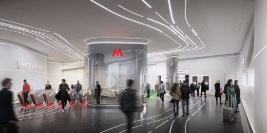 Moscow Metro Design Competition - Klenoviy Bulvar 2 Metro Station winner