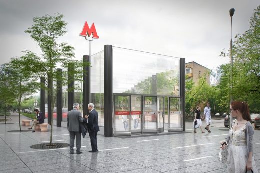 Prospekt Marshala Zhukova Metro Station design by Blank Architects CJSC