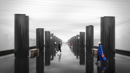 Prospekt Marshala Zhukova Metro Station design by Blank Architects CJSC