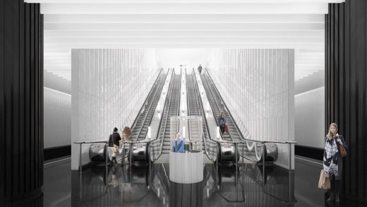 Prospekt Marshala Zhukova Metro Station design by Blank Architects CJSC