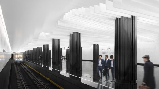 Prospekt Marshala Zhukova Metro Station design by Blank Architects CJSC