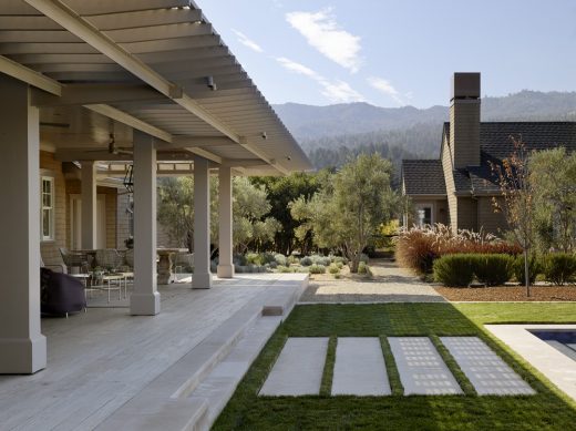 San Francisco Wine Country Estate house by Andrew Mann Architecture garden