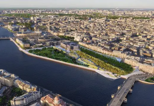 Tuchkov Buyan Park Saint Petersburg design by BIG-Bjarke Ingels Group + BuroHappold Engineering