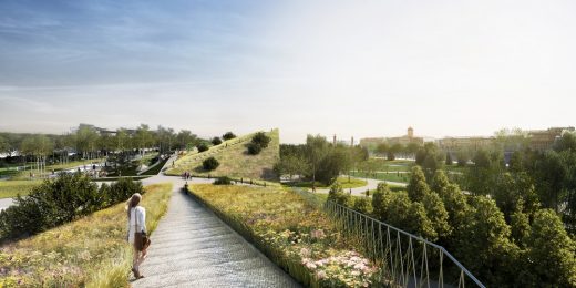 Tuchkov Buyan Park Saint Petersburg design by BIG-Bjarke Ingels Group + BuroHappold Engineering